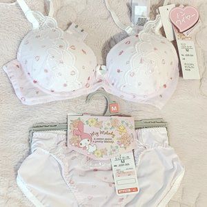 My Melody x Shimamura Bra & Panties Lingerie Set